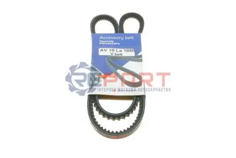 Ремінь генератора Mazda 323 2.0D/Land Rover/Honda Legend I 2.5i 85-99 HUTCHINSON AV 10 LA 1050 Купити в Україні