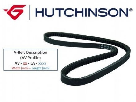 Клиновый ремень HUTCHINSON AV10LA1275