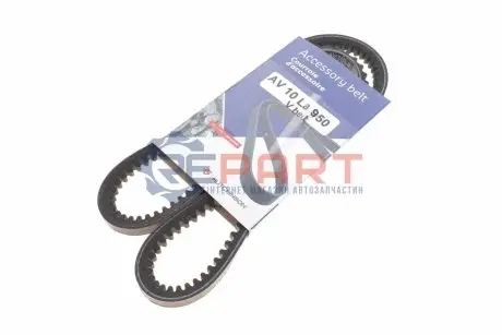 Ремінь генератора VW Golf II/VW Passat B3/B4/Audi 80/100 1.6/1.8/2.0 (10x950) HUTCHINSON AV 10 LA 950 Купити в Україні