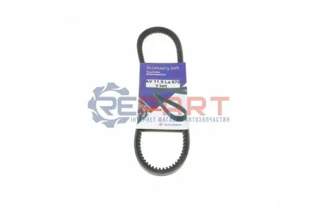 Ремінь генератора Land Rover Range Rover 85-94 HUTCHINSON AV119LA670 Купити в Україні