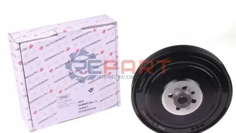 Фото 1 — Шків колінвалу VW LT/T4/Crafter 2.5TDI 92-13 (6PK) HUTCHINSON (DP045) Фото Шків колінвалу VW LT/T4/Crafter 2.5TDI 92-13 (6PK) HUTCHINSON (DP045) зображення 1