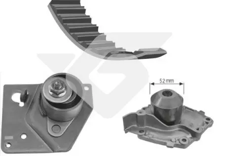 Комплект ГРМ + помпа Nissan Primera 1.9dCi 02-/Renault Scenic/Megane 1.9dCi 03-(26x133z) HUTCHINSON KH235WP62 Купити в Україні
