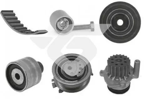 Комплект ГРМ + помпа VW T5/ Caddy/Crafter 1.6TDI-2.0TDI 09- (160x25) HUTCHINSON KH462WP68 Купити в Україні