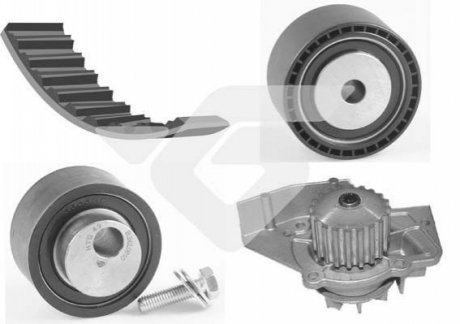 Помпа води + комплект ремня ГРМ HUTCHINSON KH70WP31