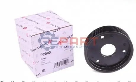 Шків насосу ГПК Renault Kangoo 1.9D/dCi (d=93mm) (6PK) HUTCHINSON P2000 Купити в Україні
