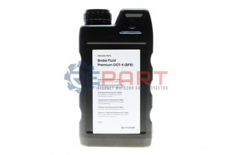 Жидкость тормозная DOT 4 Brake Fluid Premium (BF6) (1L) Hyundai/Kia/Mobis LP048APE001BFH