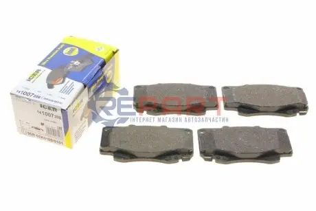 Колодки гальмівні (передні) Toyota Hilux 05-15 ICER 141007-208 Купити в Україні
