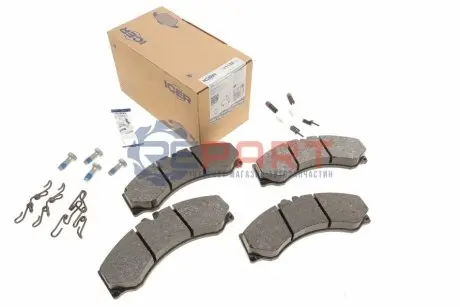 Колодки гальмівні (передні/задні) MB Sprinter (901-905) 208-616 95-/VW LT 96-06 (+датчики) ICER 141126700 Купити в Україні