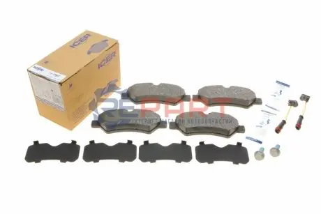 Колодки гальмівні (задні) MB Sprinter (906) 209-519 06-/VW Crafter 30-35/30-50 13-16 (+датчики) ICER 141787 Купити в Україні