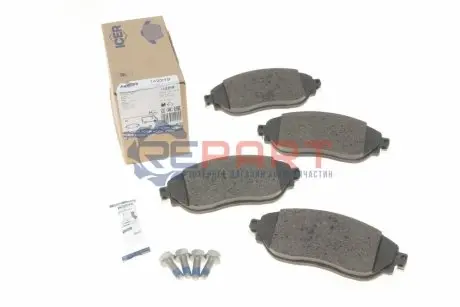 Колодки гальмівні (передні) Renault Trafic III/Opel Vivaro B 14-/Nissan NV300/Fiat Talento 16 ICER 142219 Купити в Україні