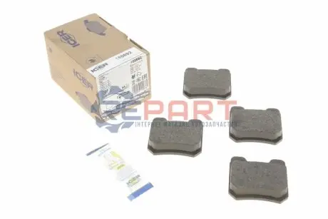 Фото Колодки гальмівні (задні) Opel Omega A/B 86-03/Vectra B 95-03/Senator A/B 84-93 ICER (180692) зображення 1