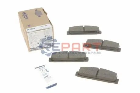 Фото Колодки гальмівні (задні) Mazda 6 02-13/Mazda 323 91-04/626 III/V/RX-7 84-02 ICER (180785) зображення 1