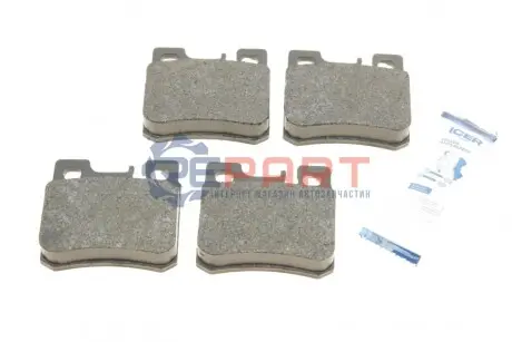 Фото Колодки гальмівні (задні) MB C-class (W202/S202)/E-class (W124/S124/W210)/SL-class (R129) 93-02 ICER (180978) зображення 1