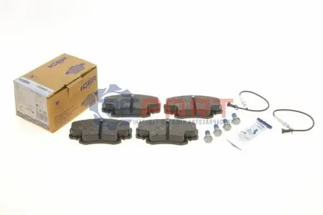 Колодки гальмівні (передні) Renault Megane 96-03/Clio 90-/Logan/Dacia Sandero 08- (+датчики) ICER 180993700 Купити в Україні
