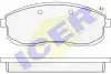 Колодки гальмівні (передні) Nissan 200SX/Silvia 88-94 ICER (181100) зображення 1