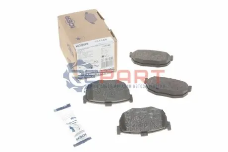 Фото Колодки гальмівні (задні) Hyundai Elantra 00-06/Coupe 96-09/Kia Cerato 04-/Nissan Maxima 88-94 ICER (181144) зображення 1