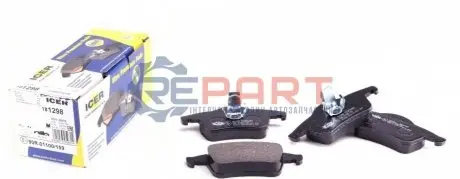 Фото Колодки гальмівні (задні) Volvo S60 00-10/S70 97-00/S80 98-06/V70 95-08/XC70 Cross Country 97-07 ICER (181298) зображення 1