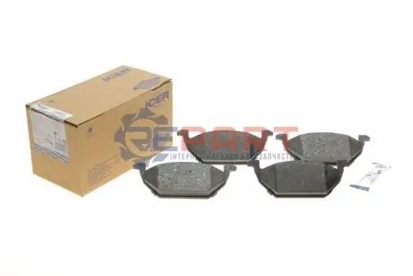 Колодки гальмівні (передні) Audi A1 10-18/A3/Seat/Skoda Fabia/Octavia/VW Golf 96-/Caddy/Polo 04 ICER 181338 Купити в Україні