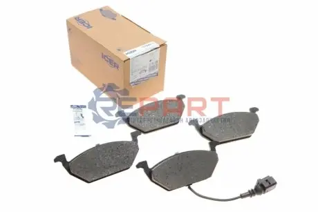 Колодки гальмівні (передні) Audi A3/Skoda Fabia/Octavia 96-13/VW Caddy 04-15/Golf 97- (+датчик) ICER 181349396 Купити в Україні