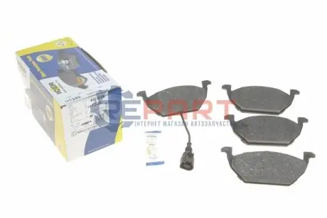 Колодки гальмівні (передні) Audi A3/Skoda Fabia/Octavia 96-13/VW Caddy 04-15/Golf 97- (+датчик) ICER 181349 Купити в Україні