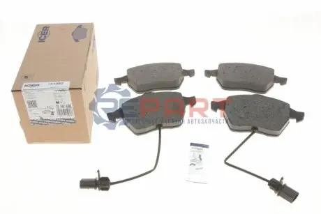 Колодки гальмівні (передні) Audi A4/A6 95-09/Skoda SuperB 01-08/VW Passat B5 96-05 (+датчик) ICER 181362 Купити в Україні