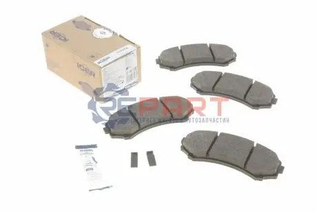 Фото 1 — Комплект тормозных колодок (дисковых).) ICER (181374) Фото Комплект тормозных колодок (дисковых).) ICER (181374) изображение 1