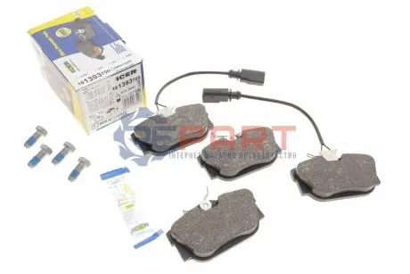 Фото Колодки гальмівні (задні) Ford Galaxy 00-06/Seat Alhambra 97-10/VW T4 90-03/Sharan 95-10 (+датчики) ICER (181393700) зображення 1