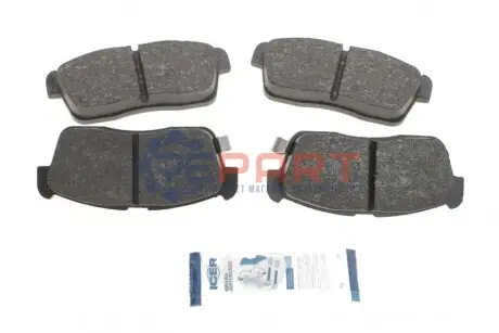 Колодки гальмівні (передні) Chevrolet Cruze 00-08/Subaru Justy 07-/Suzuki Ignis 00-/Nissan Pixo 09 ICER 181452 Купити в Україні