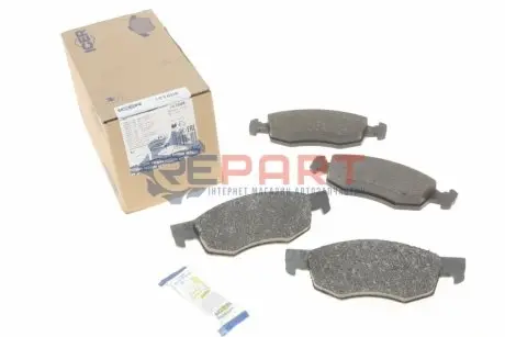 Фото Колодки гальмівні (передні) Fiat Doblo 01-/Palio 96- ICER (181508) зображення 1