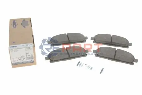 Фото 1 — Колодки гальмівні (передні) Nissan X-Trail 01-13 ICER (181521-396) Фото Колодки гальмівні (передні) Nissan X-Trail 01-13 ICER (181521-396) зображення 1