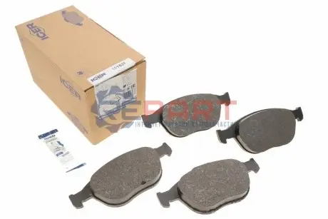 Фото 1 — Колодки гальмівні (передні) Ford Connect 02-13/Fiesta/Puma 95-03/Focus 02-04/Ka 01-08 ICER (181537) Фото Колодки гальмівні (передні) Ford Connect 02-13/Fiesta/Puma 95-03/Focus 02-04/Ka 01-08 ICER (181537) зображення 1