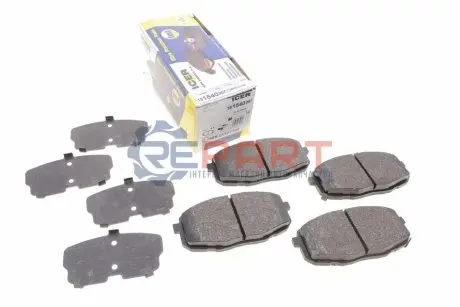 Колодки гальмівні (передні) Kia Forte II 09-/Hyundai Elantra VI/Kona 16 ICER 181540-207 Купити в Україні