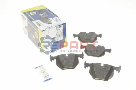 Колодки гальмівні (задні) BMW 3 (E46)/5 (E39)/X5 (E53) 98-06/7 (E38) 94-01/X3 (E83) 03-11/Z4/Z8 ICER 181549 Купити в Україні