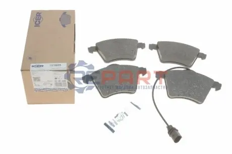 Фото Колодки гальмівні (передні) Ford Galaxy 92-06/Seat Alhambra/VW Sharan 95-10 ICER (181605) зображення 1