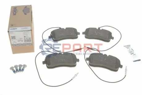 Колодки гальмівні (передні) Peugeot 407 04- (+датчики) ICER 181656700 Купити в Україні