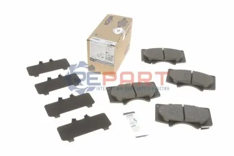 Колодки гальмівні (передні) Mitsubishi Pajero IV/Toyota Hilux 06-/Land Cruiser Prado/Lexus GX 01 ICER 181665 Купити в Україні