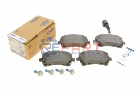 Колодки гальмівні (задні) VW T5 03-15/T6 15- (+датчик) ICER 181674203 Купити в Україні