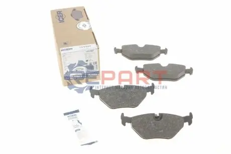 Фото Колодки гальмівні (задні) BMW 3 (E36/E46) 90-06/Z4 (E85) 02-09/Rover 75 99-05/Saab 9-5 97-09 ICER (181707) зображення 1