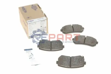 Фото 1 — Колодки гальмівні (задні) Hyundai Accent/i30 05-12/Kia Cee'd/Rio/Sportage 04- ICER (181712) Фото Колодки гальмівні (задні) Hyundai Accent/i30 05-12/Kia Cee'd/Rio/Sportage 04- ICER (181712) зображення 1