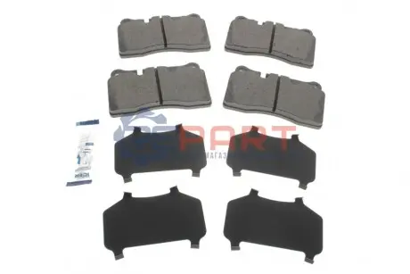 Колодки гальмівні (передні/задні) Audi A3/TT 04-15/Seat Leon 12-/Porsche Cayenne 10 ICER 181791 Купити в Україні