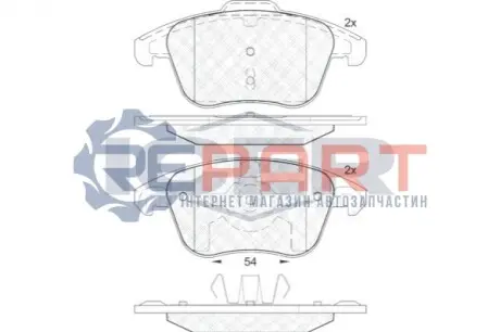 Фото Колодки гальмівні (передні) Citroen C4 04-/Peugeot 207/307/308/3008 02- ICER (181866-200) зображення 1
