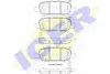 Фото Колодки гальмівні (задні) Nissan Juke/Leaf/Cube 10-/Murano/Teana 08-14/X-Trail/Tiida/Pulsar 13 ICER (181901203) зображення 1