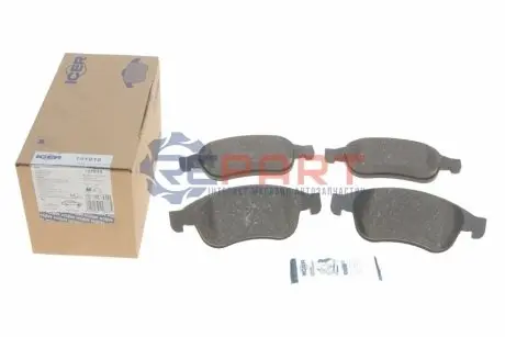 Колодки гальмівні (передні) Renault Megane III/Scenic III 08-/Duster/Dokker/Fluence 10 ICER 181915 Купити в Україні