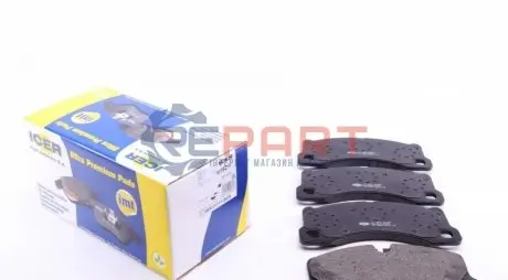 Фото Колодки гальмівні (передні) Porsche Cayenne 02-/Macan 14-/Panamera 10-16/VW Touareg 02- ICER (181921) зображення 1