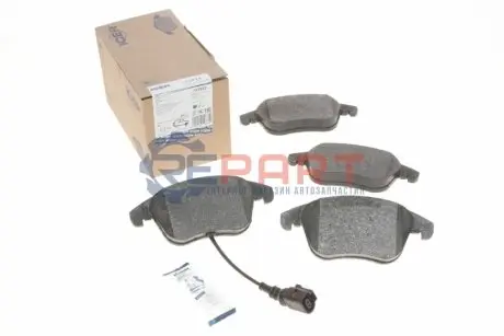 Фото 1 — Колодки гальмівні (передні) Audi Q3 11-18/VW Passat B8 14-/Tiguan 07-/Sharan 10- (+датчик) ICER (181923) Фото Колодки гальмівні (передні) Audi Q3 11-18/VW Passat B8 14-/Tiguan 07-/Sharan 10- (+датчик) ICER (181923) зображення 1