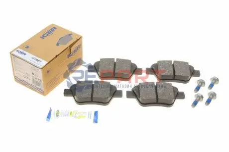 Колодки гальмівні (задні) Audi A1/A3/Skoda Octavia/SuperB/Yeti/VW Caddy/Touran/Golf/Passat B7/B8 04 ICER 181967 Купити в Україні