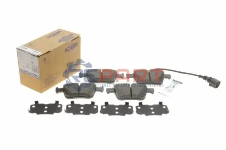 Колодки гальмівні (задні) VW Atlas 16-/Audi A3 12-/Q3 18 ICER 182098-203 Купити в Україні