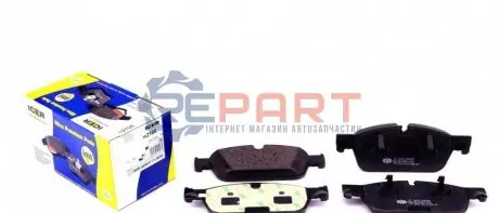 Фото Колодки гальмівні (передні) MB M-class/GLE (W166) 11-18/GL-class (X166) 12-19 ICER (182105) зображення 1