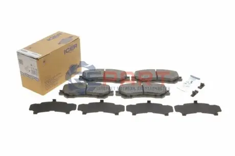 Колодки гальмівні (передні) Nissan Qashqai II/X-Trail/ Renault Koleos II 13 ICER 182181200 Купити в Україні