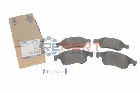 Колодки гальмівні (передні) Fiat 500X/Jeep Renegade 14 ICER 182228 Купити в Україні
